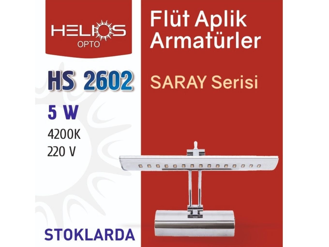 Haftanın Ürünü Helios Flüt Aplik