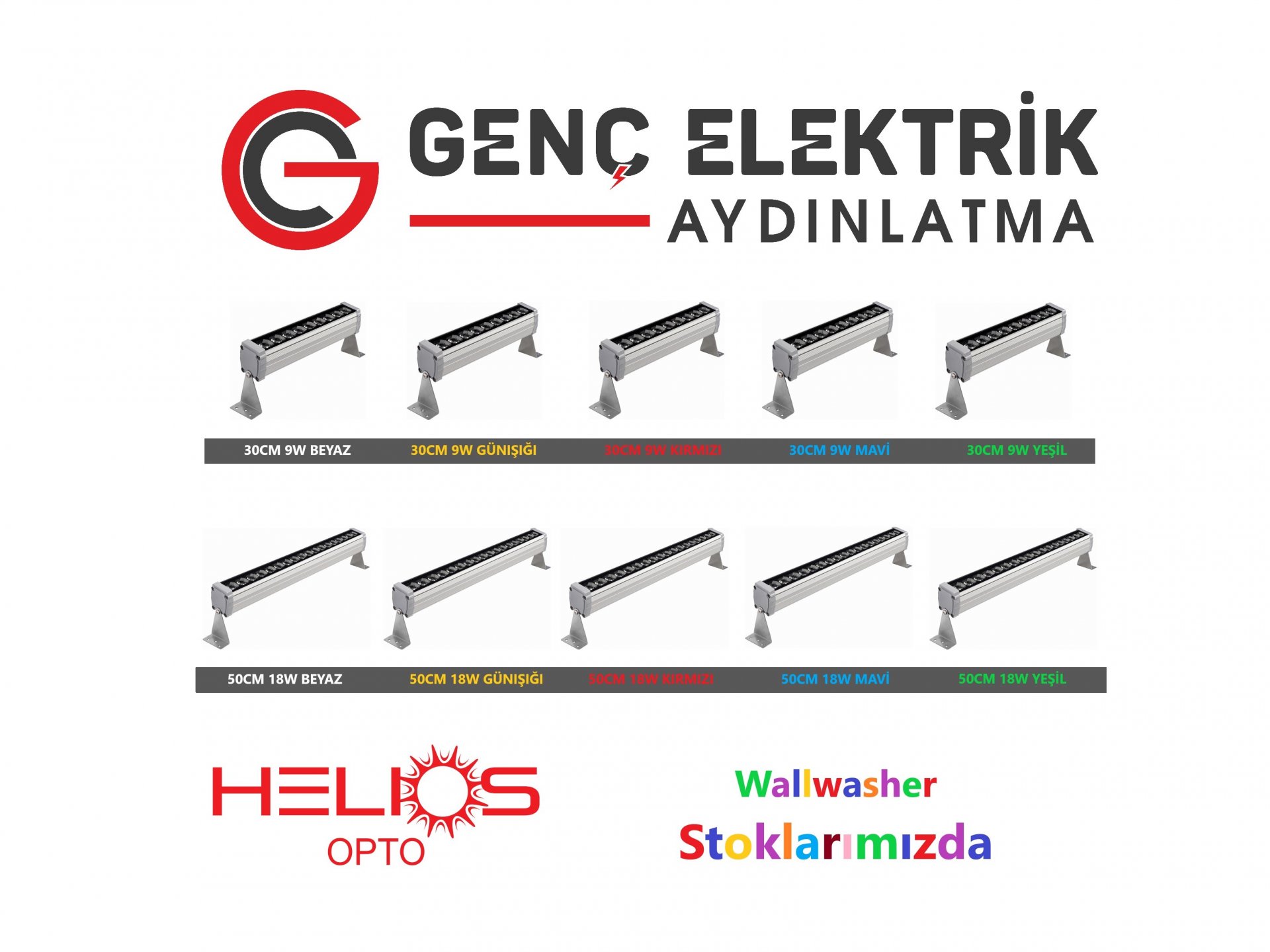 Wallwasher (Duvar Boyama) Renk Çeşitleri ile Stoklarımızda