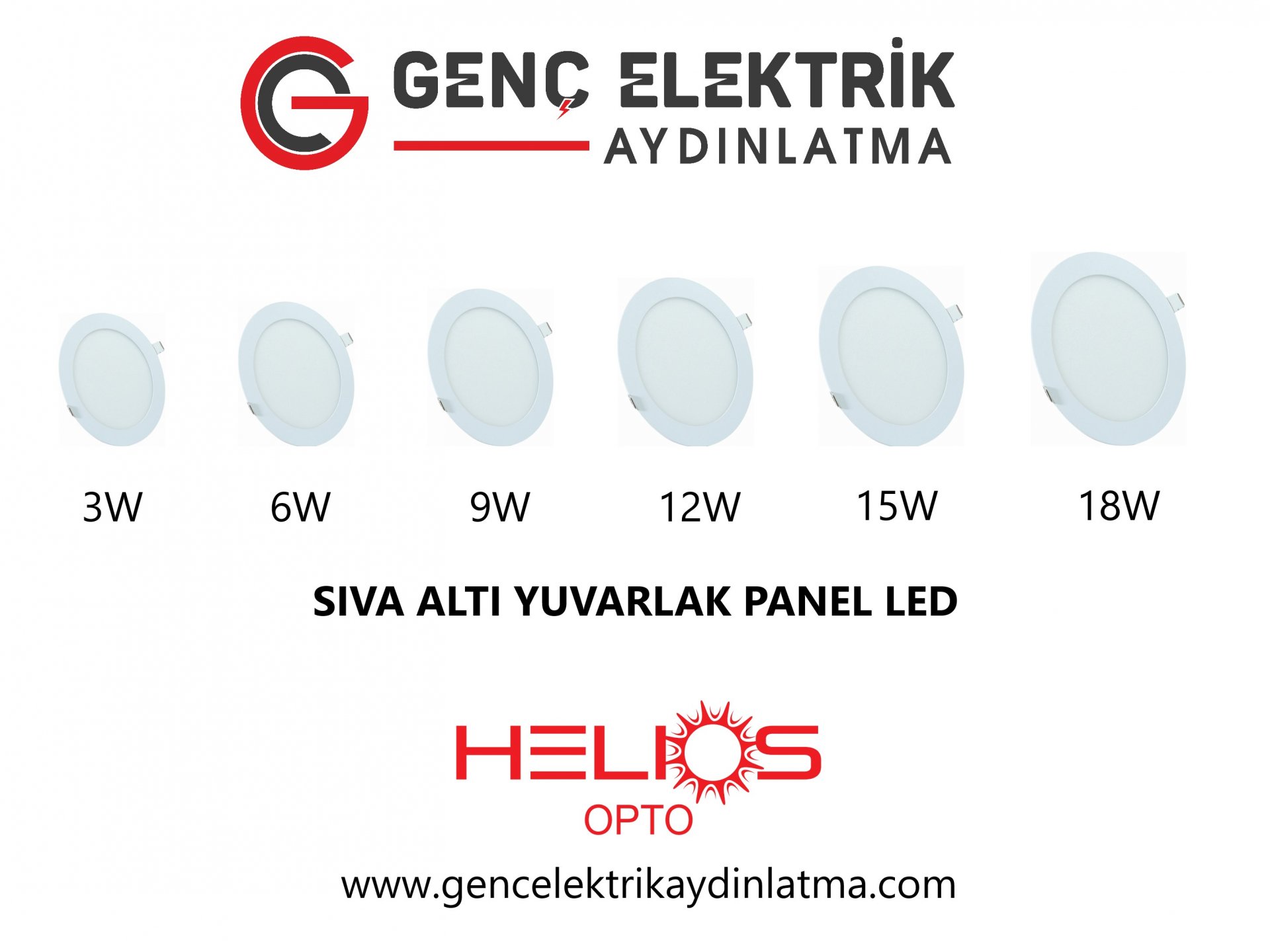 Sıva Altı Yuvarlak Panel Led 